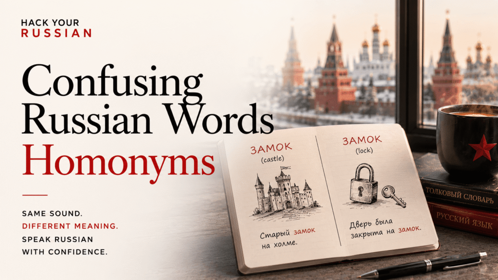 Confusing Russian Words Homonyms