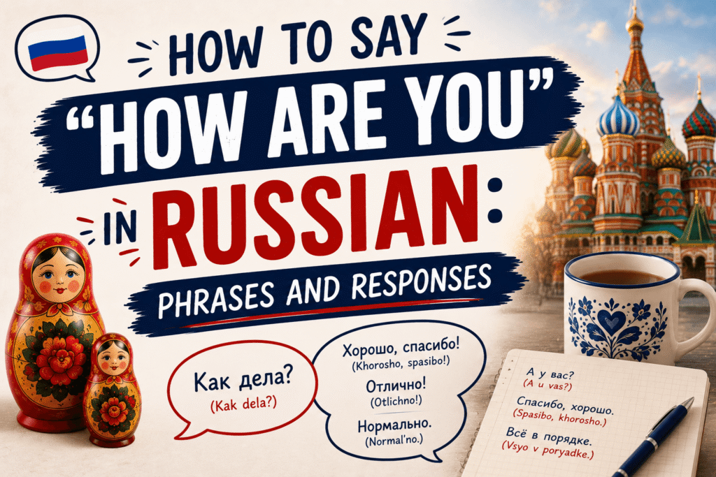 Learn Russian greetings and responses lesson