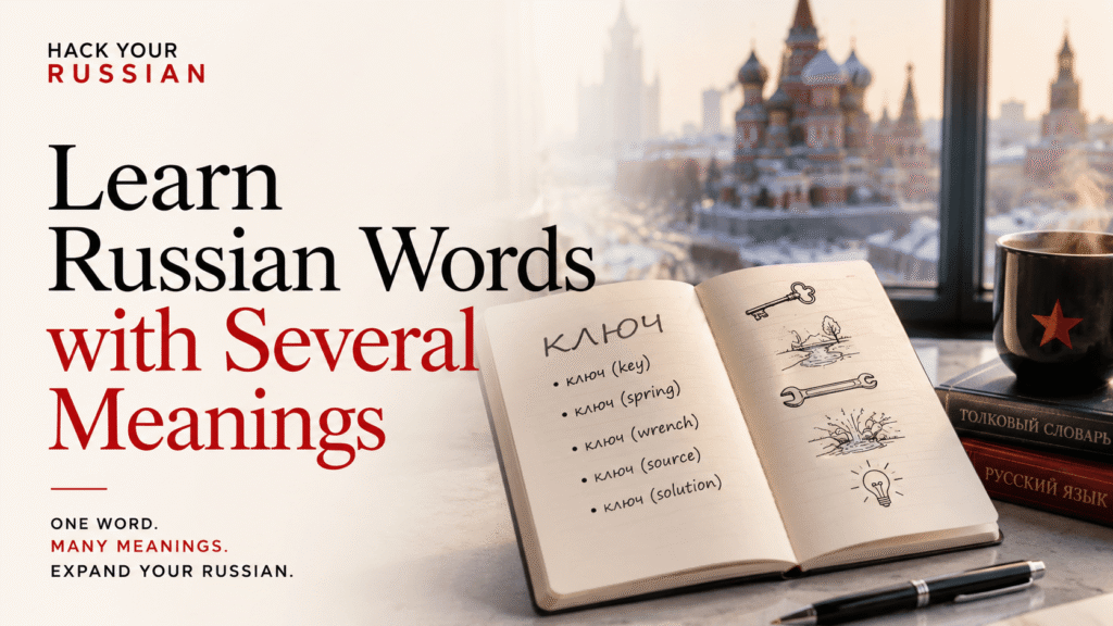 Learn Russian Words with Several Meanings blog article