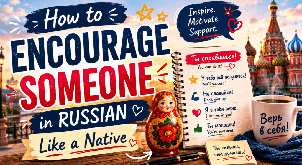 encourage in russian video lesson