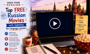 Collection of free russian movies, Tv-series, cartoons with dual subtitles, vocabulary and tasks