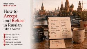 how to accept and refuse in russian lesson