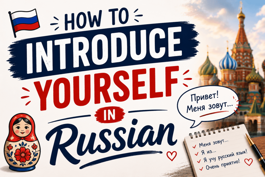 how to introduce in russian lesson