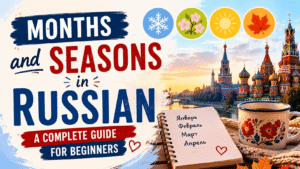 months and seasons in russian lesson with audio