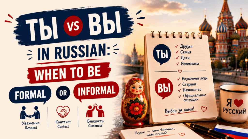 how to use ты and вы in russian lesson