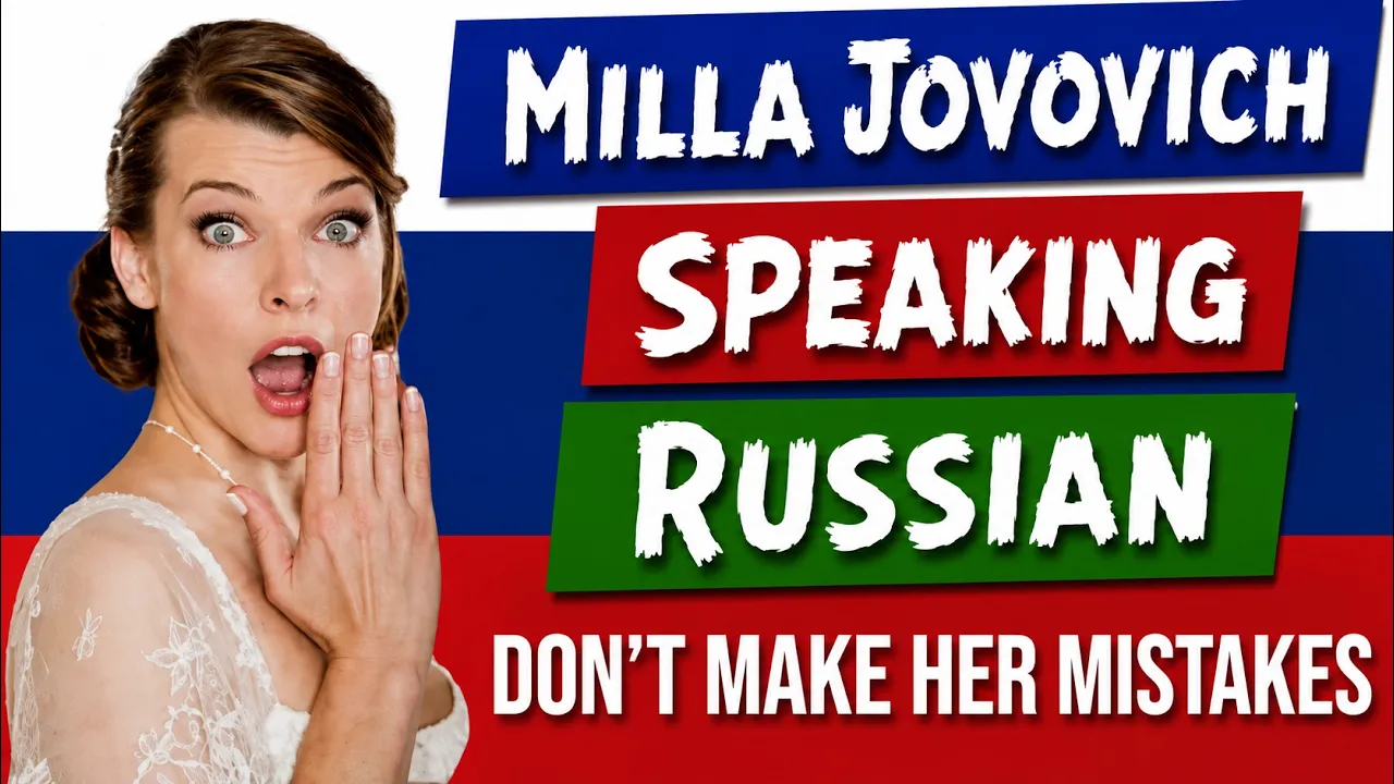 Mila jovovich speaking Russian lesson